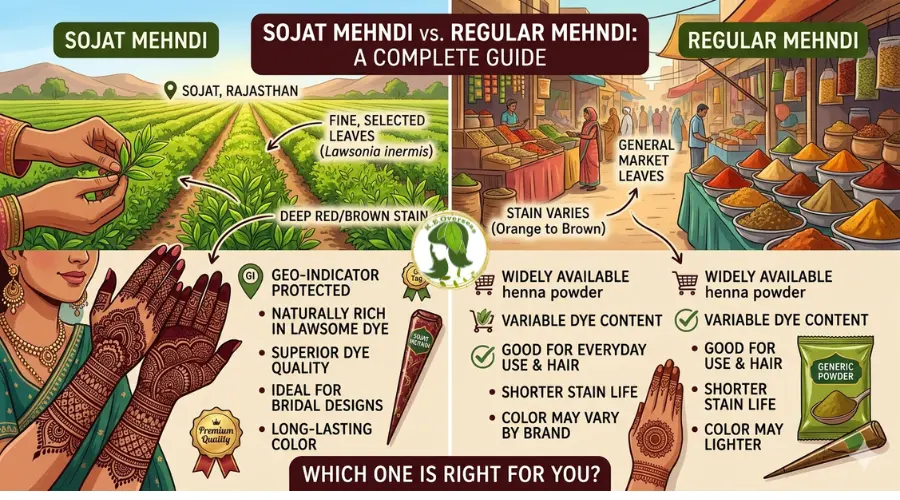Sojat Mehndi vs Regular Mehndi: Which Gives Darker Color and Why?